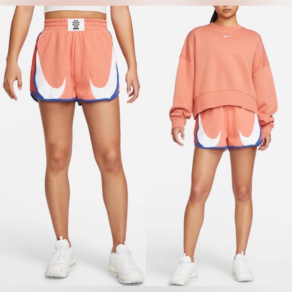 Nike Women’s Loose Fit High Rise Move to Zero Shorts Basketball Lounge Medium